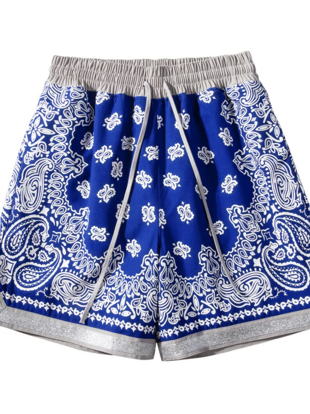 Men's Drawstring Printed Shorts with Pockets, image 2