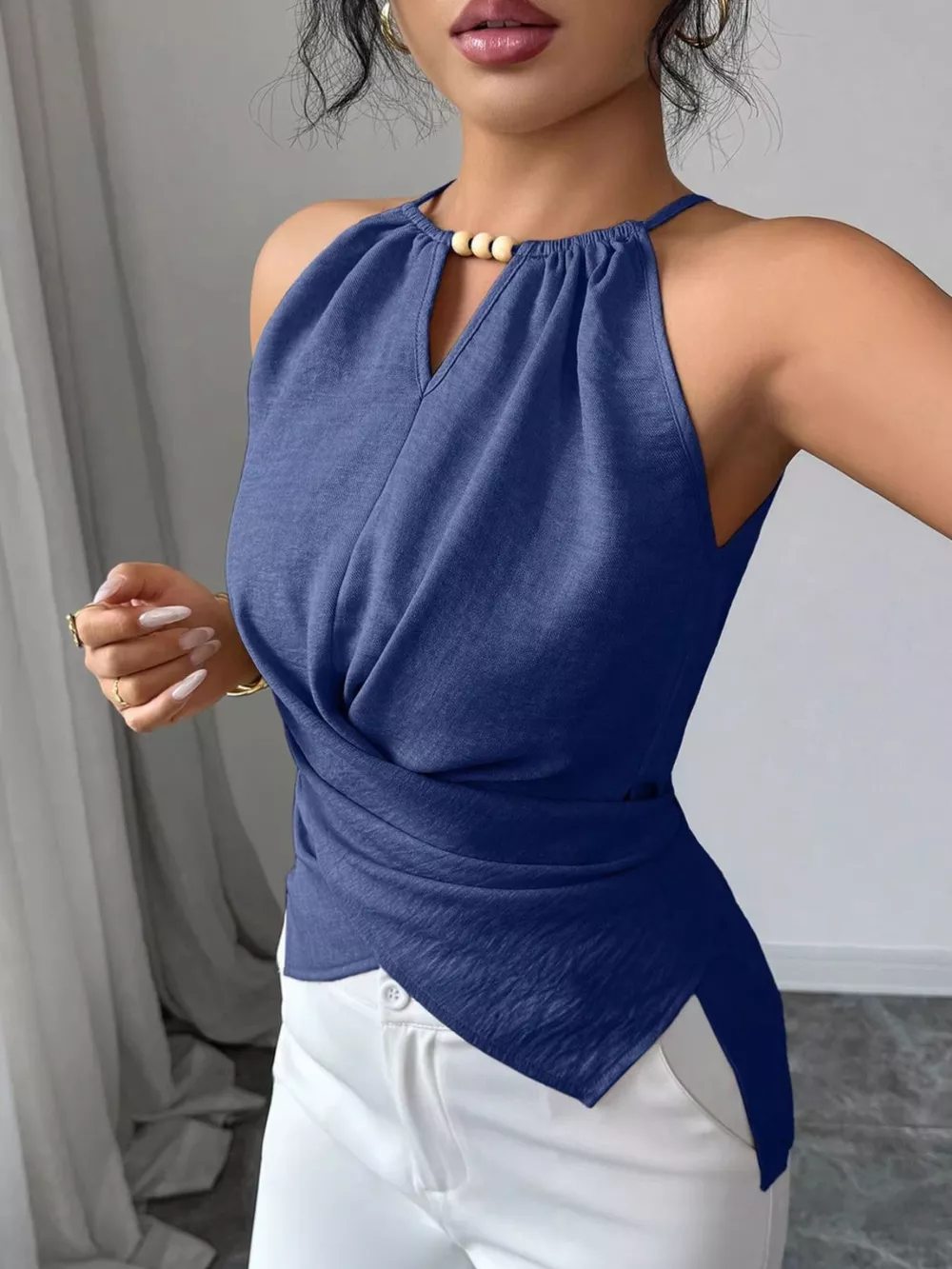 Halter Neck Crisscross Cami, image 15