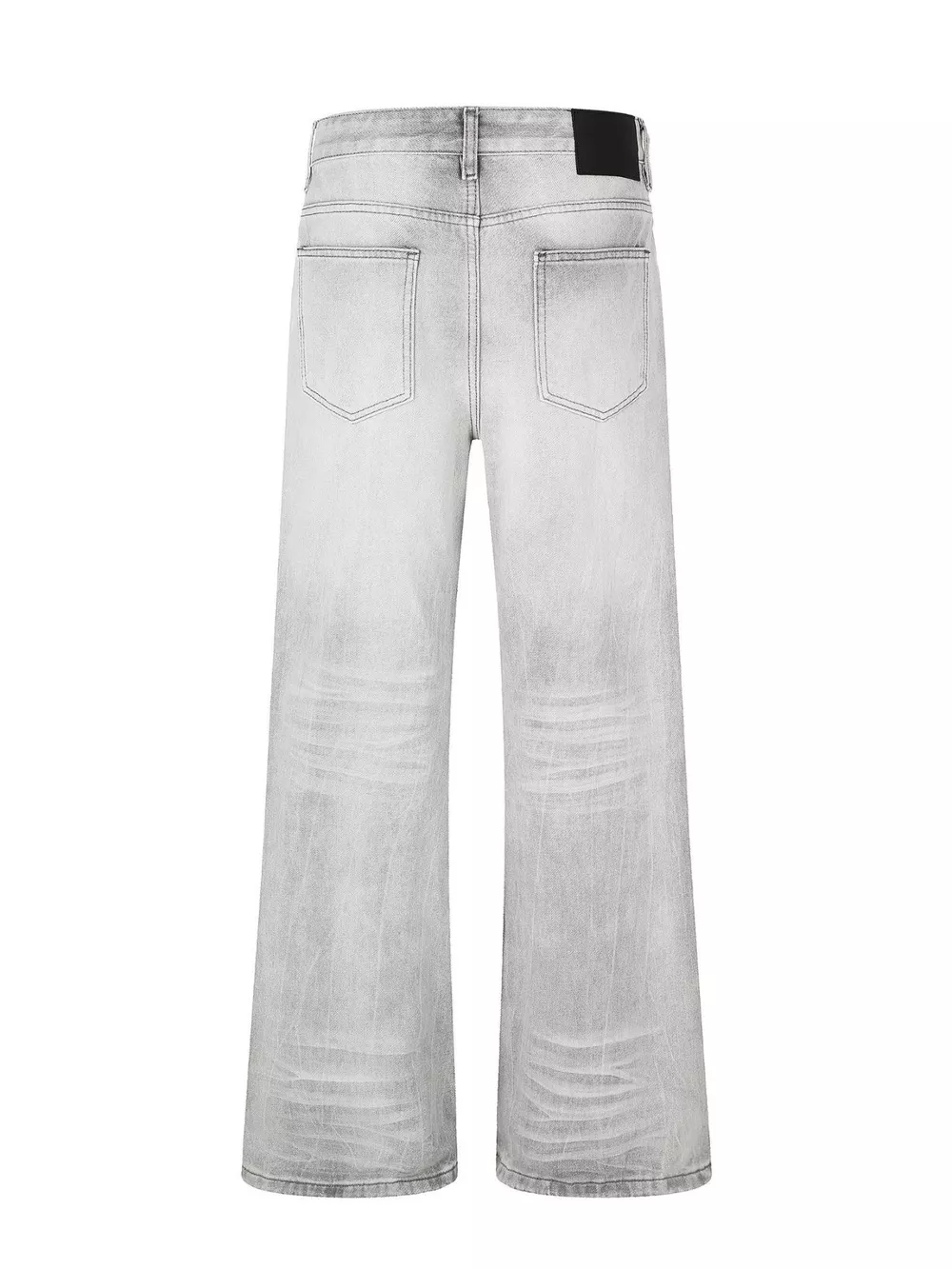 Men's Full Size Vintage Wash Wide Leg Jeans Plus Size, image 10