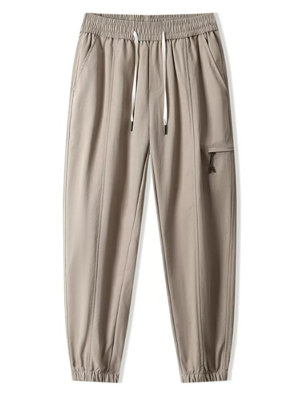 Men's Plus Size Drawstring Wide Leg Joggers, image 7