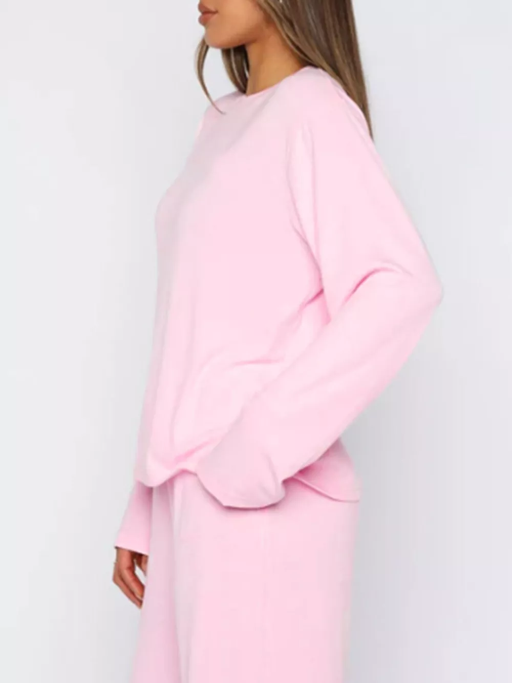 Relaxed Fit Long Sleeve Top and Pants Set, image 6