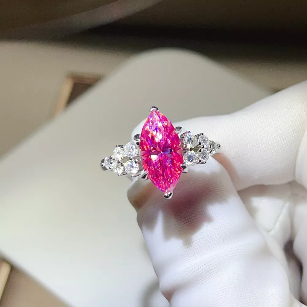 5 Carat 925 Sterling Silver Moissanite Ring, image 5