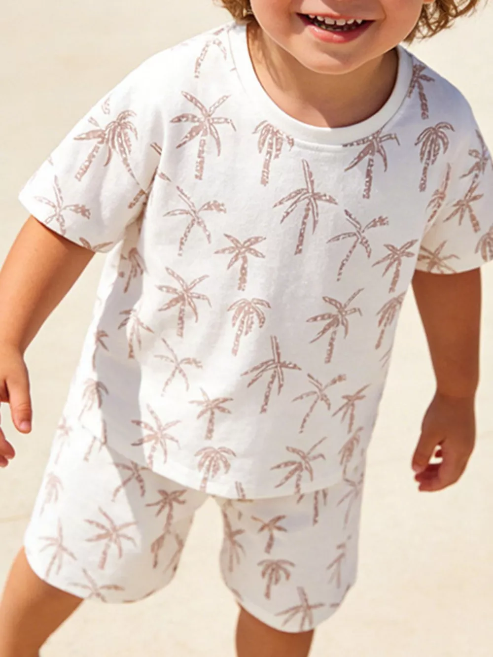 Children's Tropical Palm Print Outfit Set, image 2