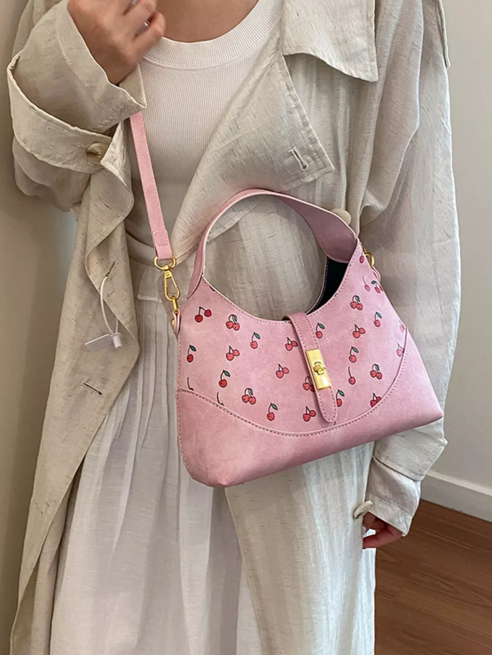 Cherry Print Crossbody Bag, image 5