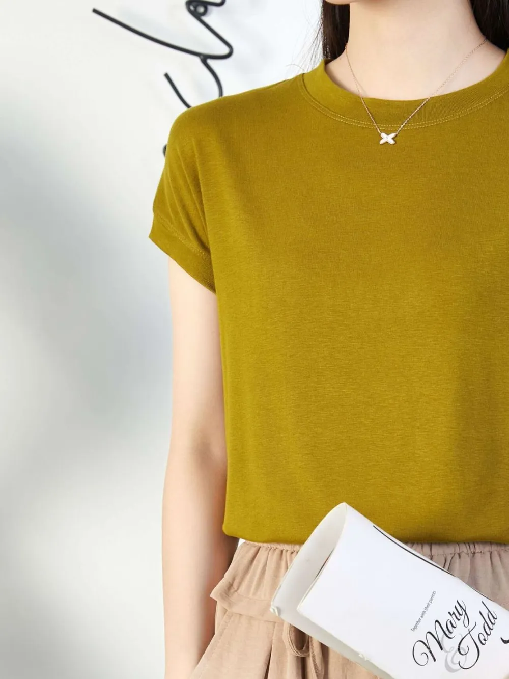Plus Size Round Neck Short Sleeve T-Shirt, image 13