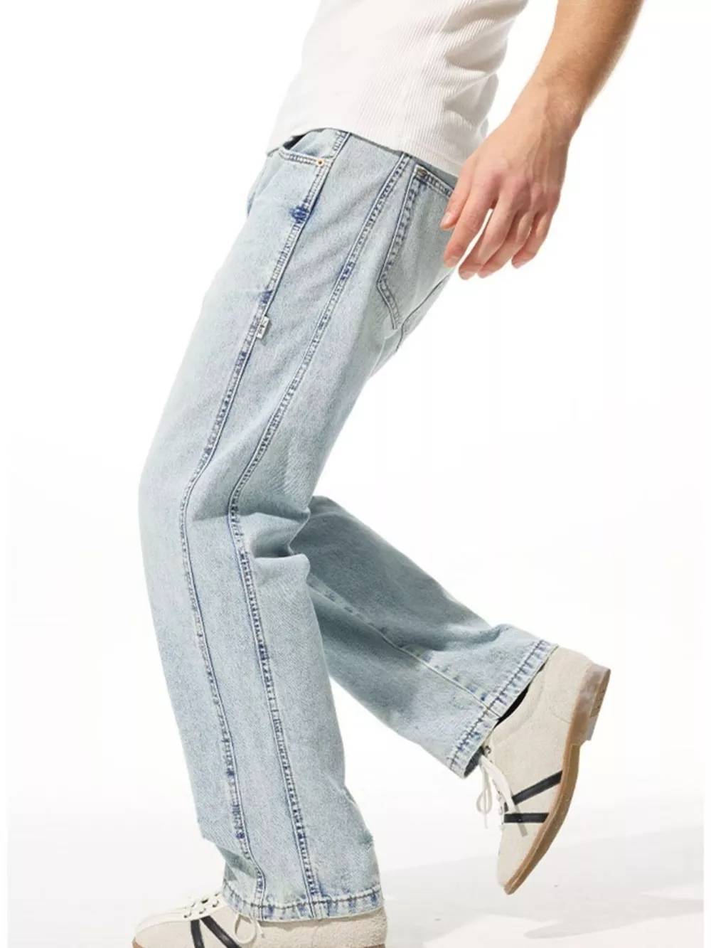 Men's Wide Leg Jeans, image 6