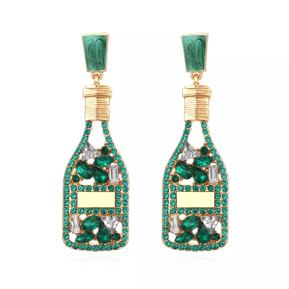 Champagne Bottle Drop Earrings, image 3