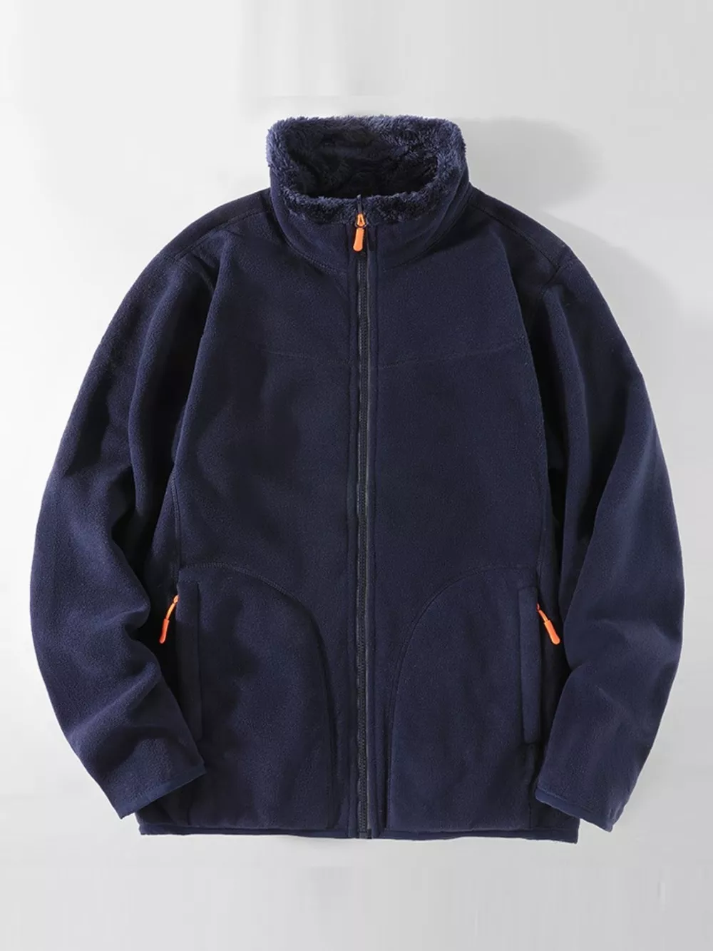 Men's Plus Size Fleece Lined Full Zip Sweatshirt, image 4