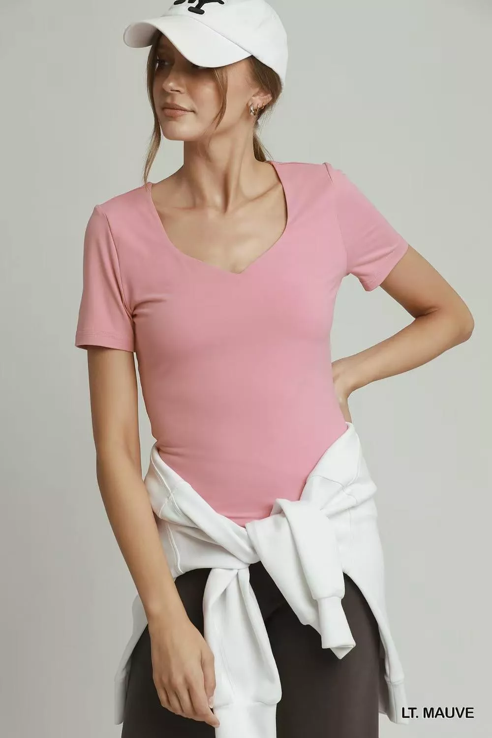Sweetheart Neckline Front Double-Lined Top