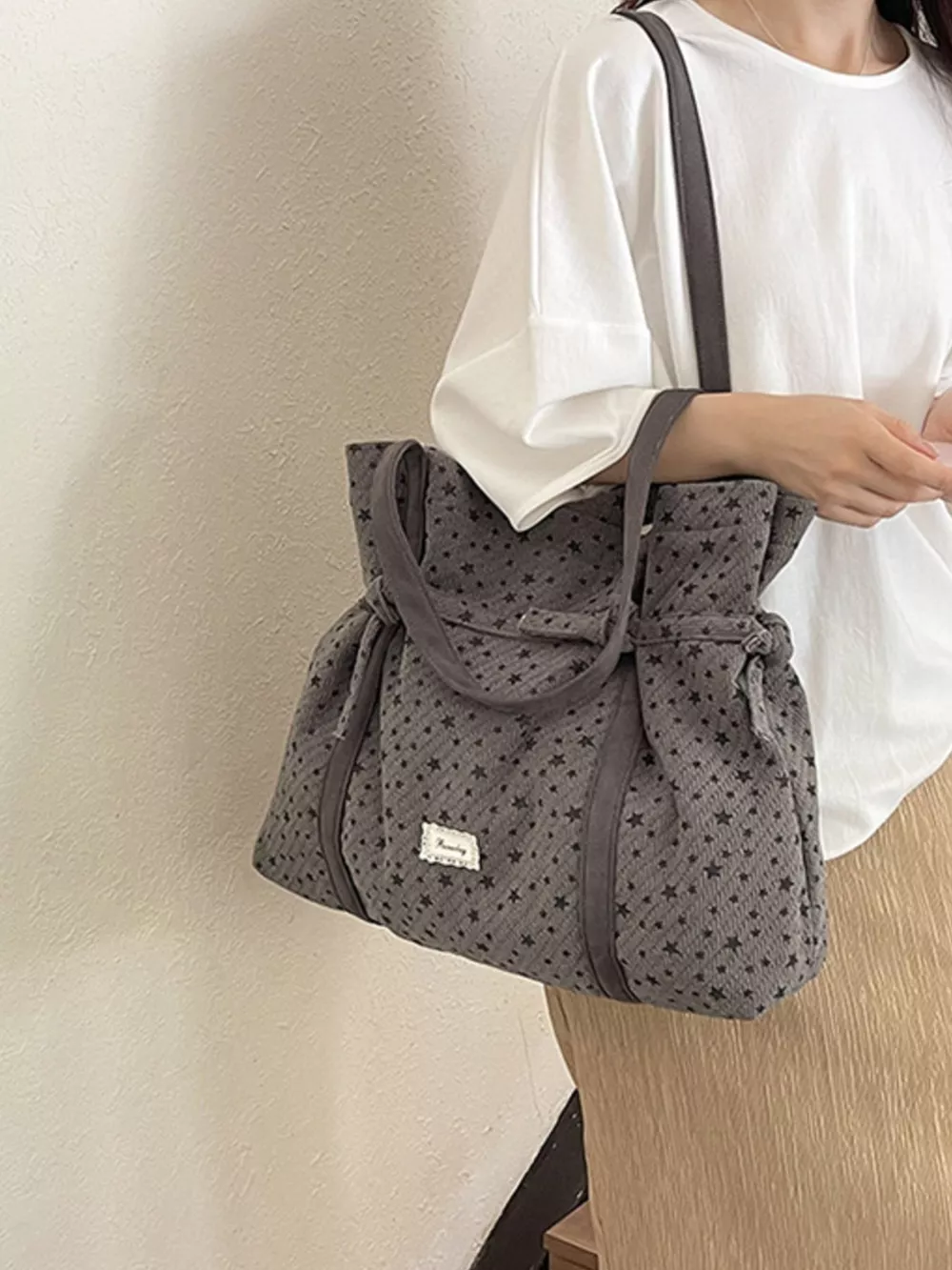 Star-Patterned Casual Shoulder Bag, image 5