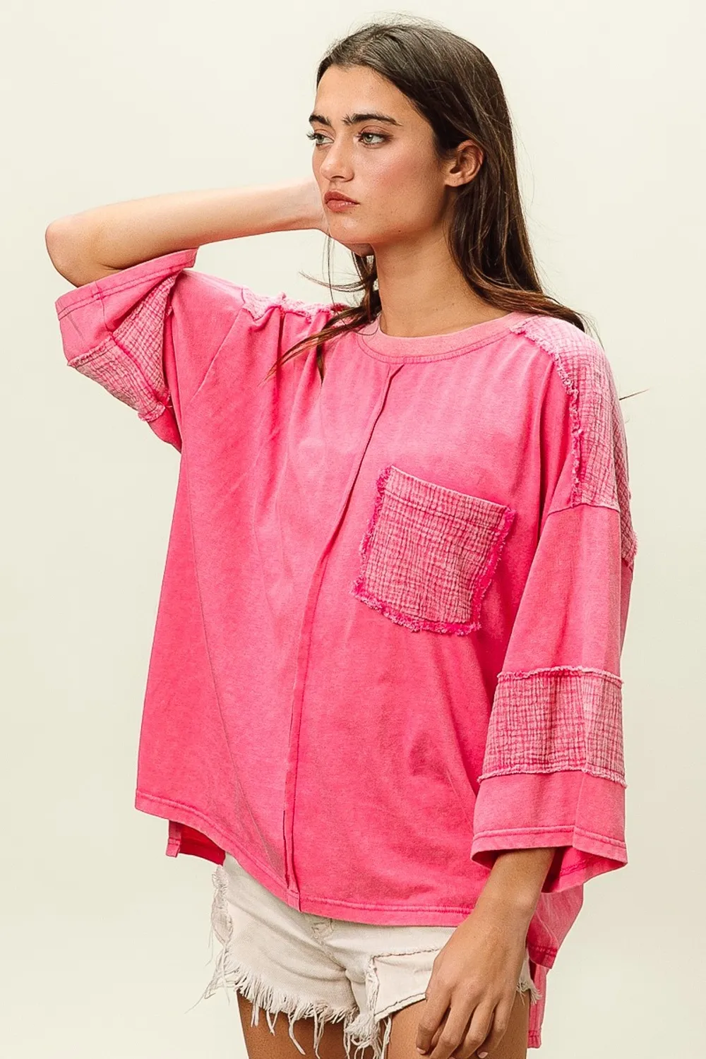 High-Low Washed T-Shirt, image 5