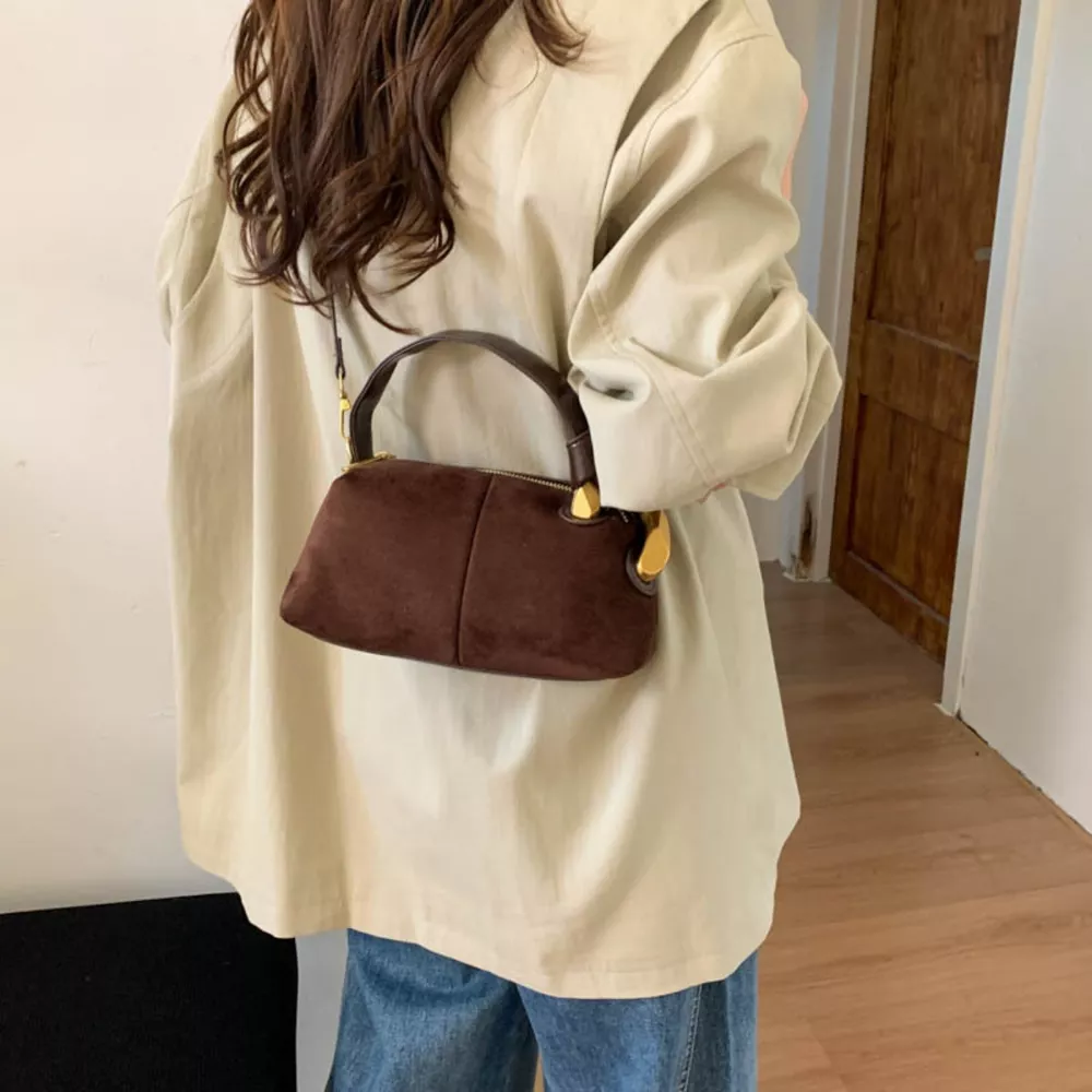 Suede Mini Crossbody Bag, image 5