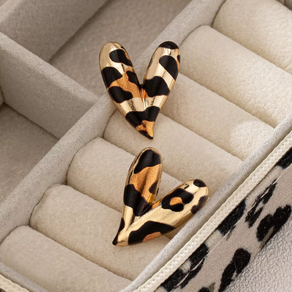 4 Pair Heart Stud Earrings, image 10