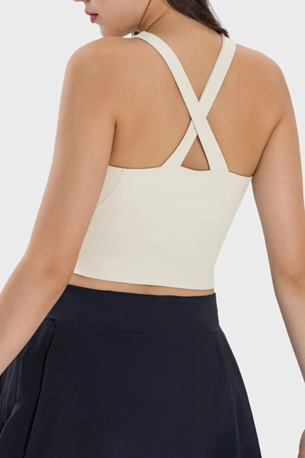 Crisscross Grecian Neck Active Cami, image 4