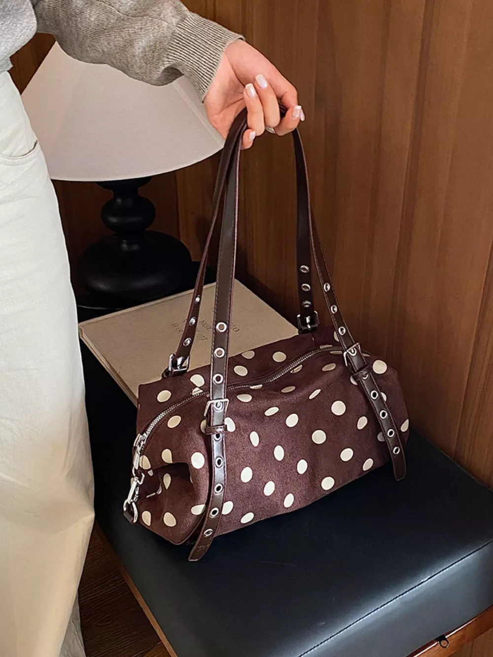 Polka Dot Shoulder Bag, image 8