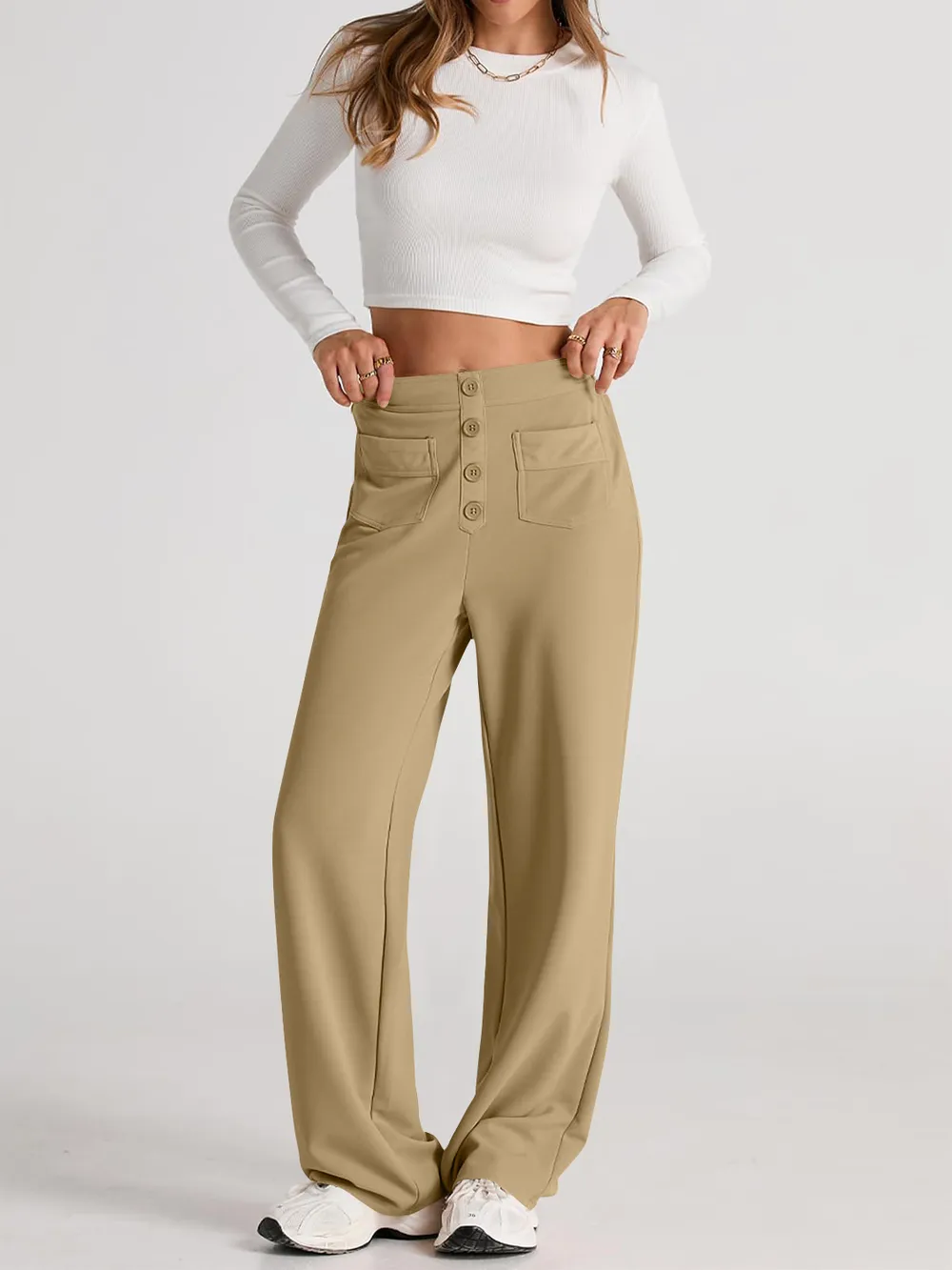 High Waist Wide Leg Pants, image 6