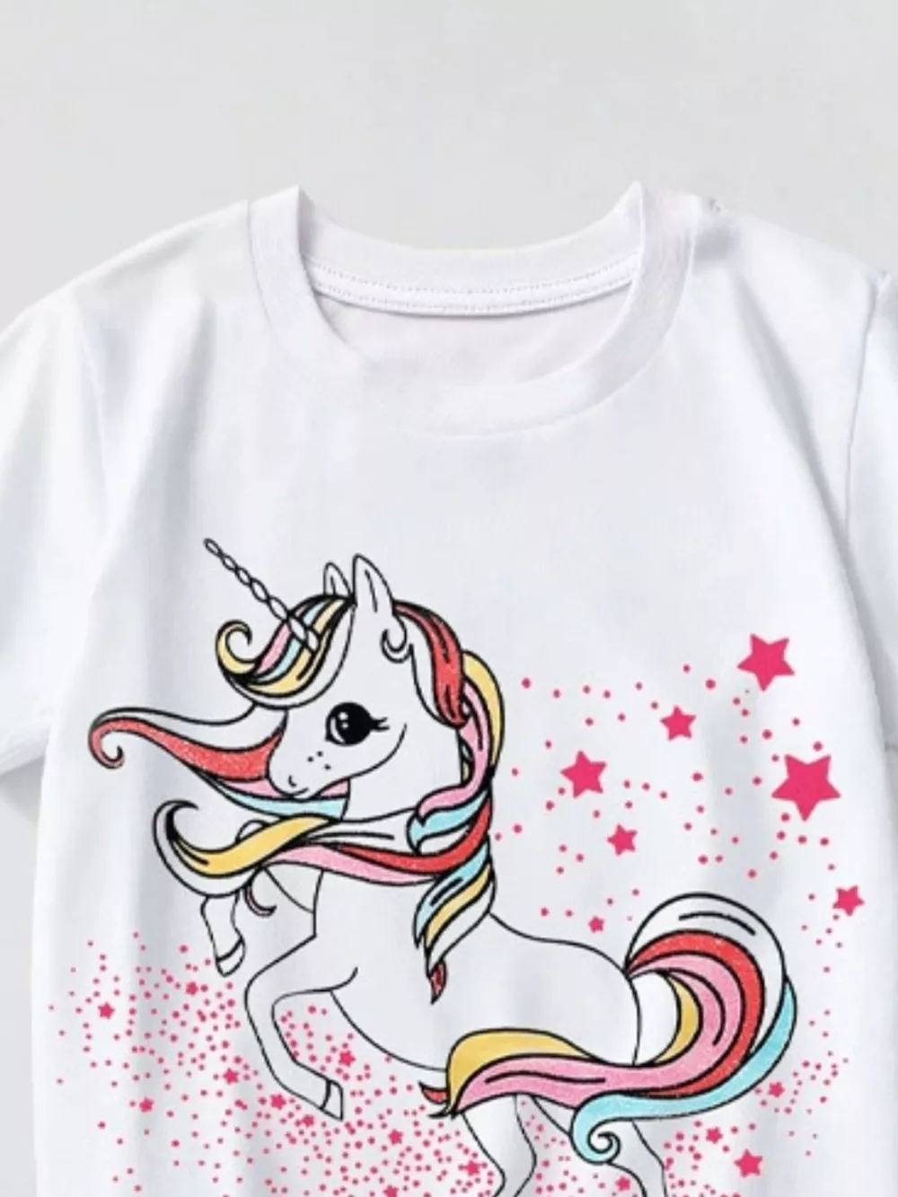Children's Unicorn Graphic Short Sleeve T-Shirt, image 2