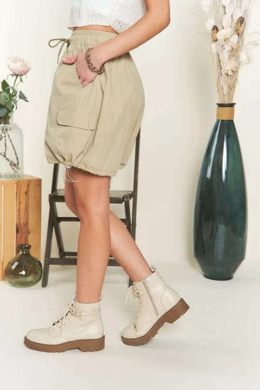 Drawstring Shorts with Pockets, image 3
