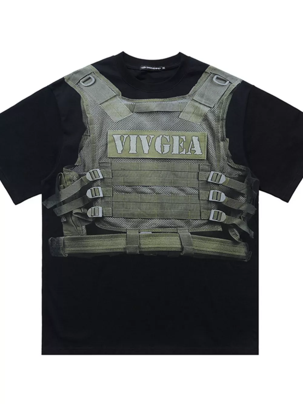 Men's Tactical Vest Print T-Shirt, image 3