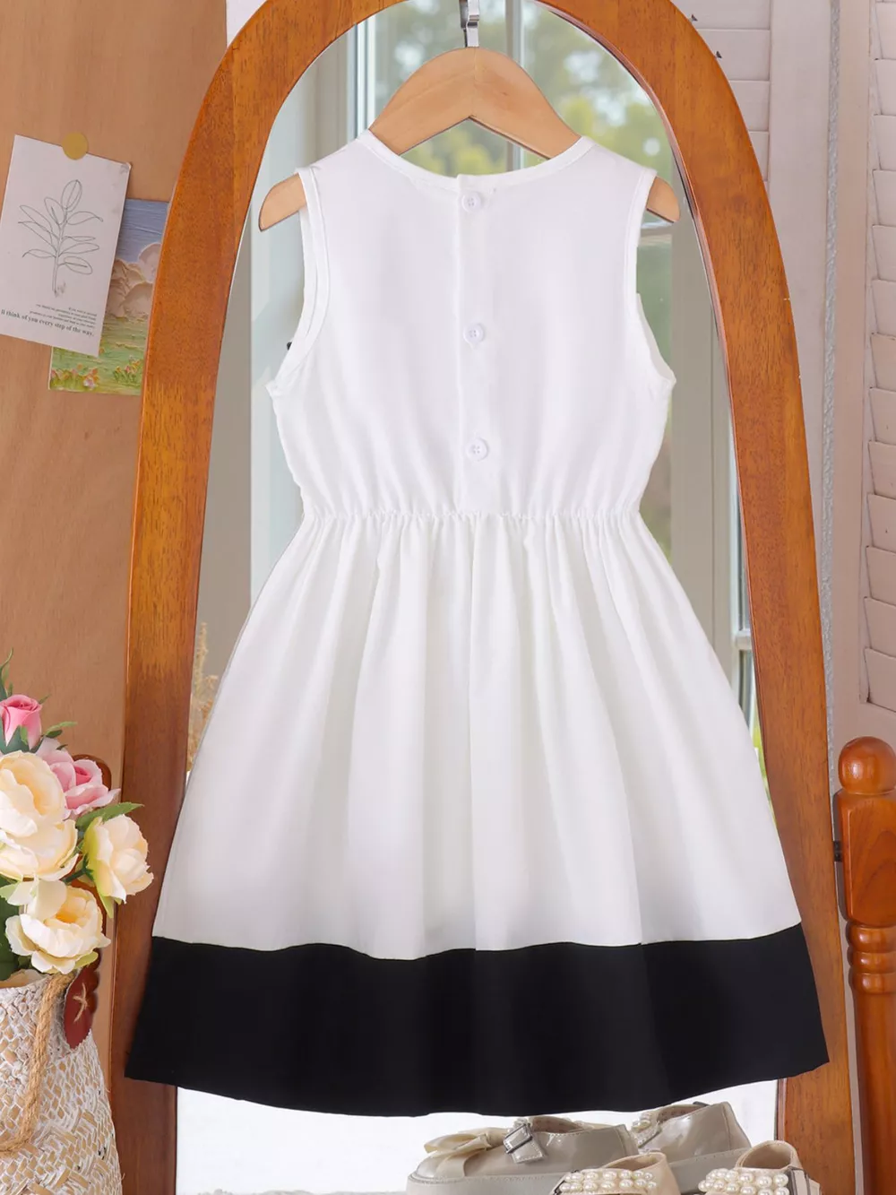 Children's Sequin Flower Sleeveless Dress, image 5