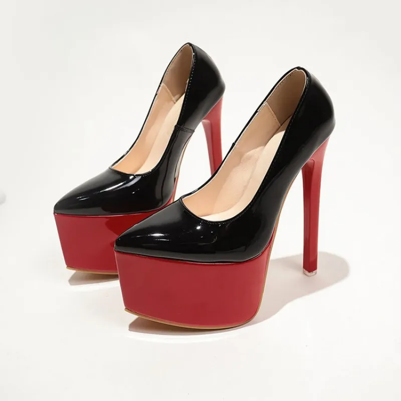 Point Toe Platform Stiletto Pumps, image 6