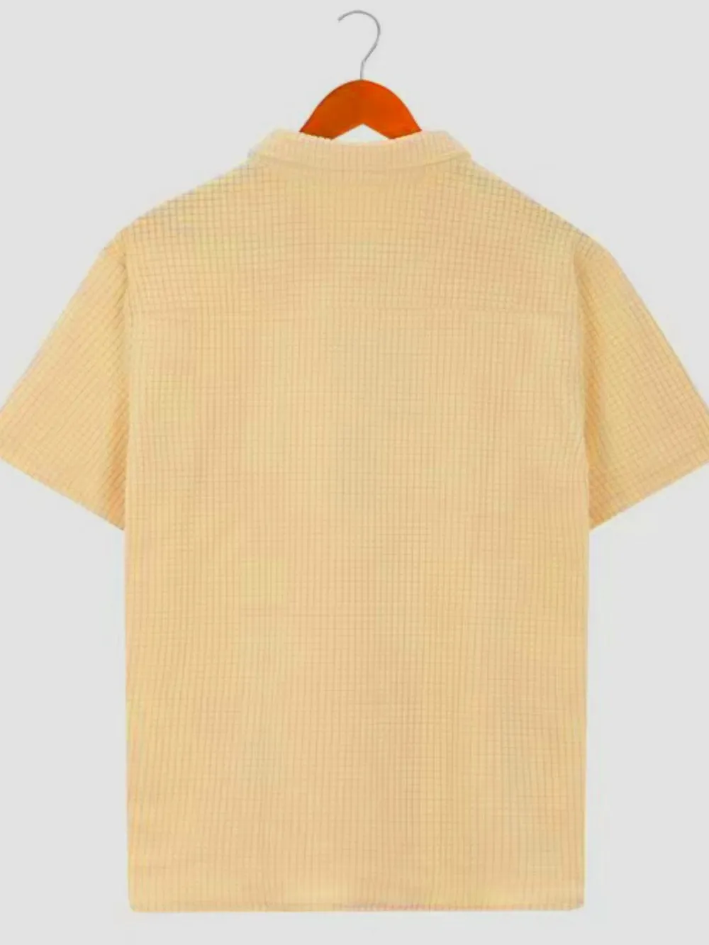 Men's Full Size Button Detail Short Sleeve Polo Plus Size, image 3