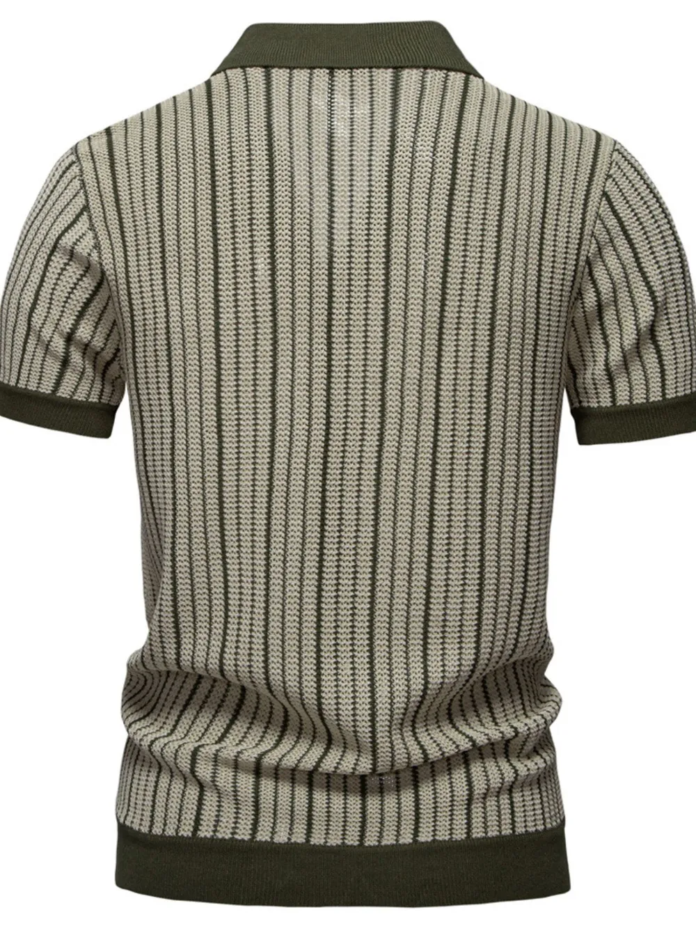 Men's Stripe Button Down Cardigan, image 6