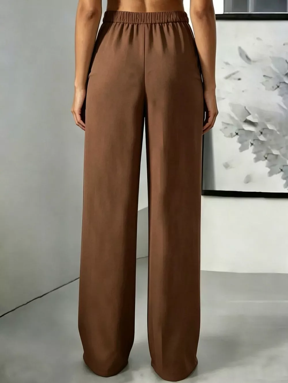 High-Waisted Pleated Wide-Leg Pants, image 16