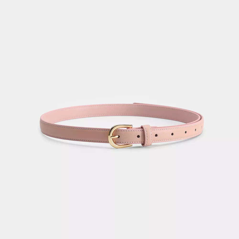 Leather Belt with Golden Buckle, image 6