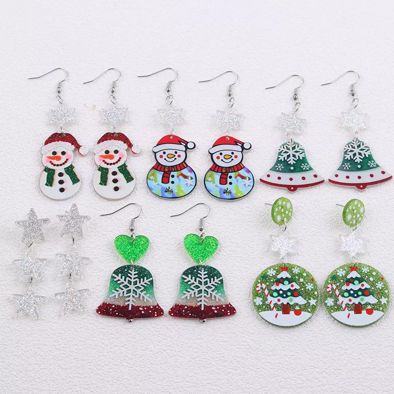 Christmas Theme Drop Earrings, image 2