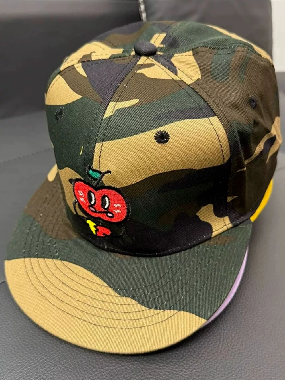 Cartoon Apple Embroidered Baseball Cap, image 8