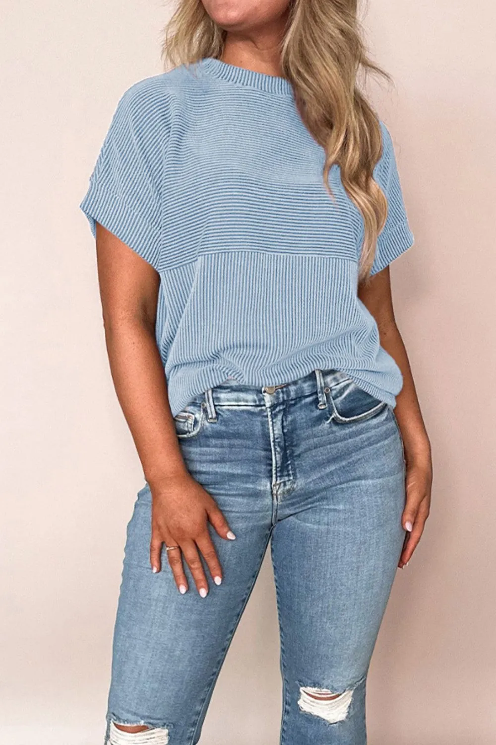 Mock Neck Short Sleeve T-Shirt, image 3
