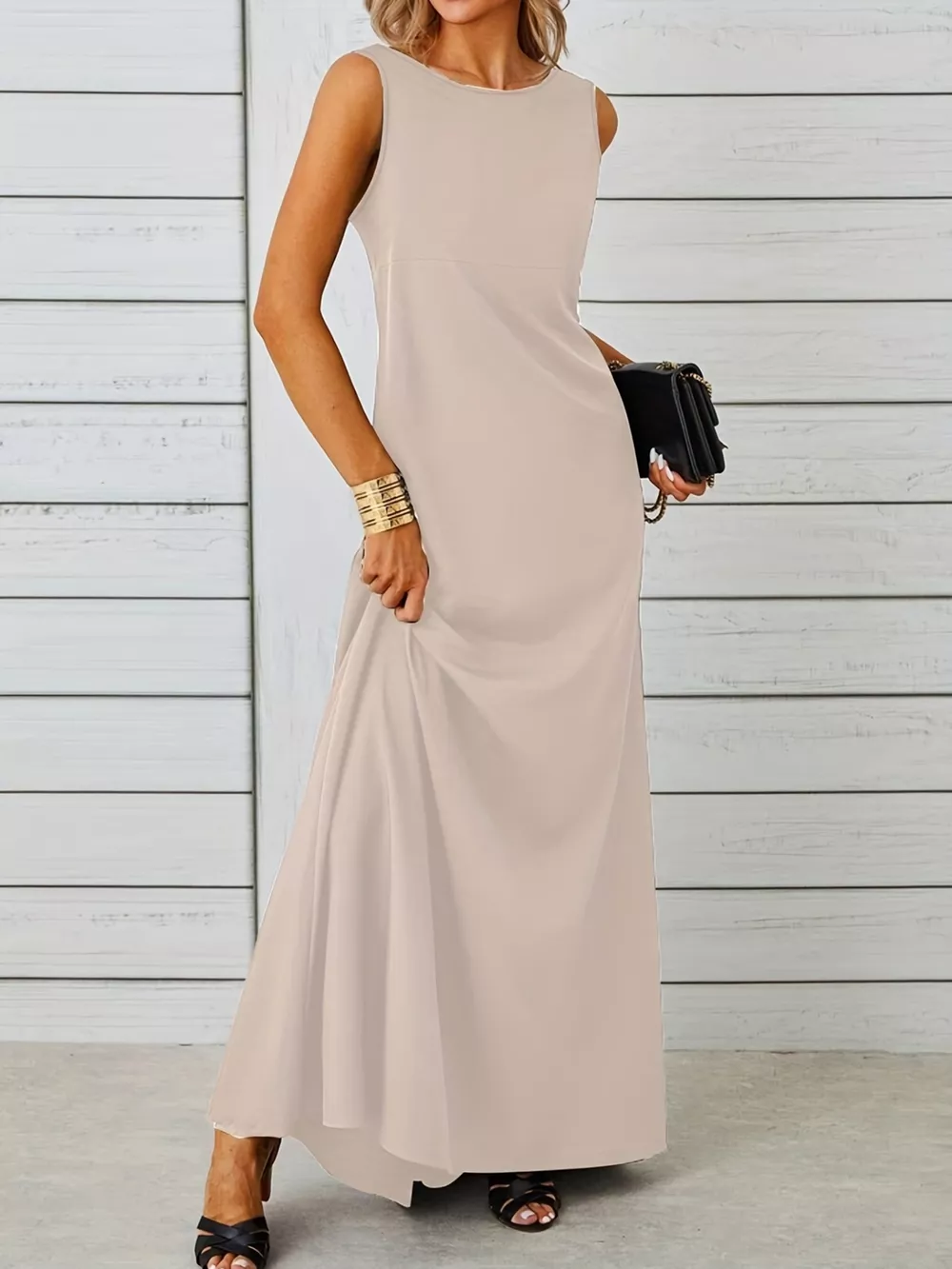 Sleeveless Flowy Maxi Dress, image 8