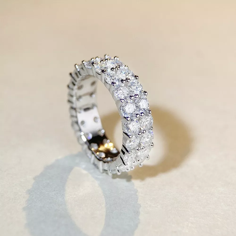 925 Sterling Silver Moissanite Ring, image 4