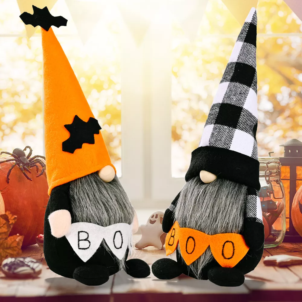 Halloween Decorative Gnome with 'BOO' Sign, image 4