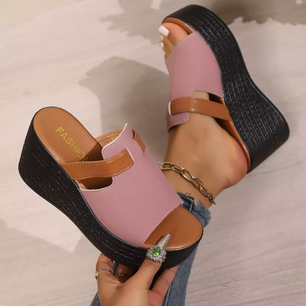 Open Toe Platform Wedge Sandals, image 5
