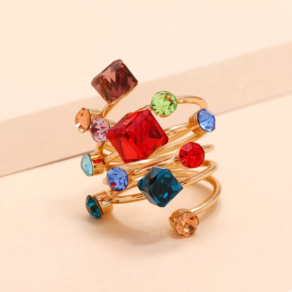 18K Gold-Plated Multi-Layered Ring, image 4