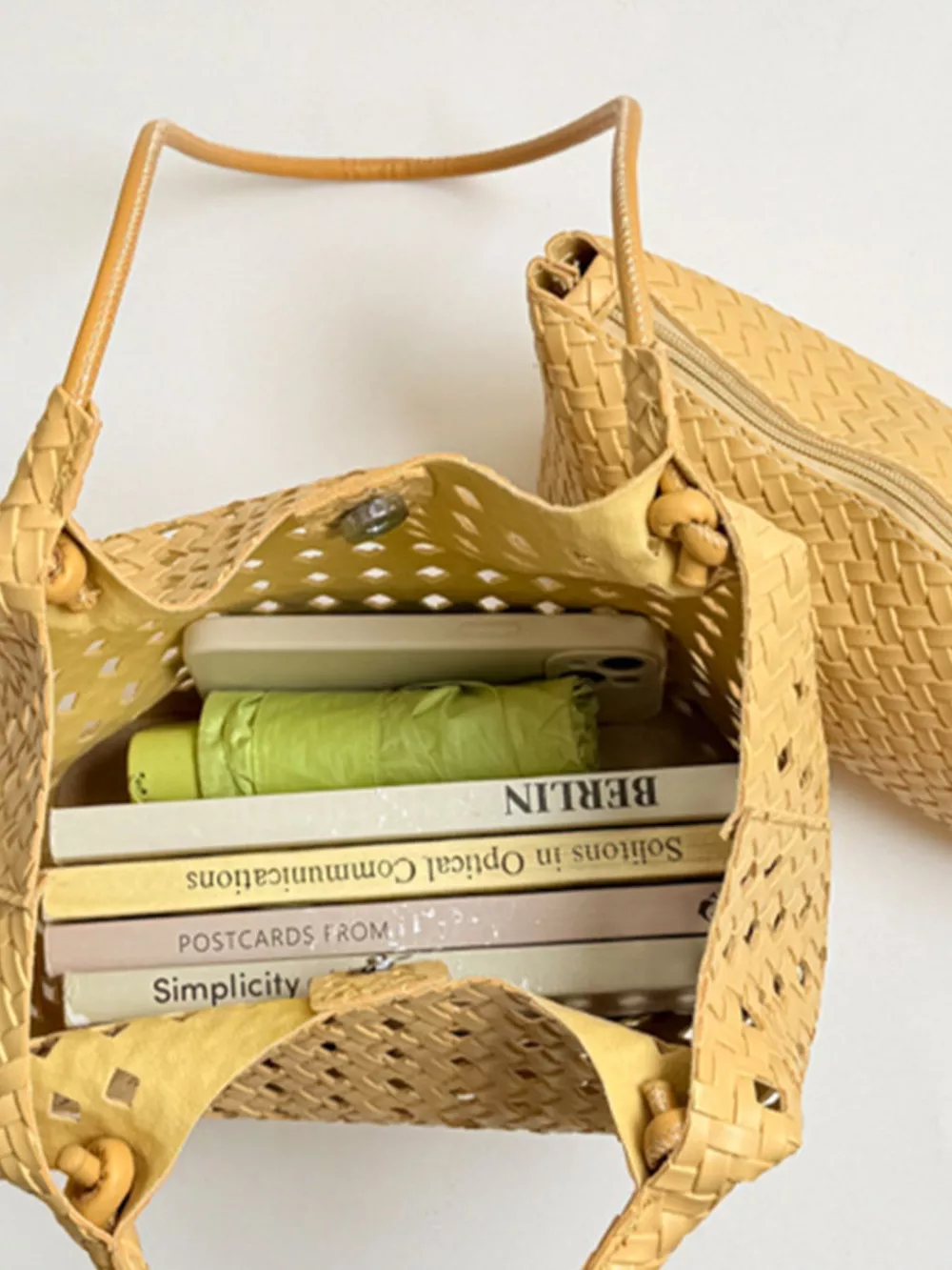 Woven Leather Shoulder Bag, image 10
