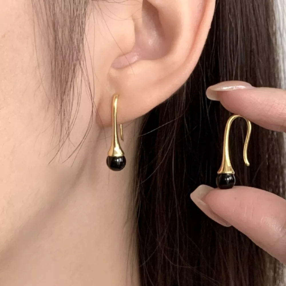 Teardrop Hook Earrings, image 4