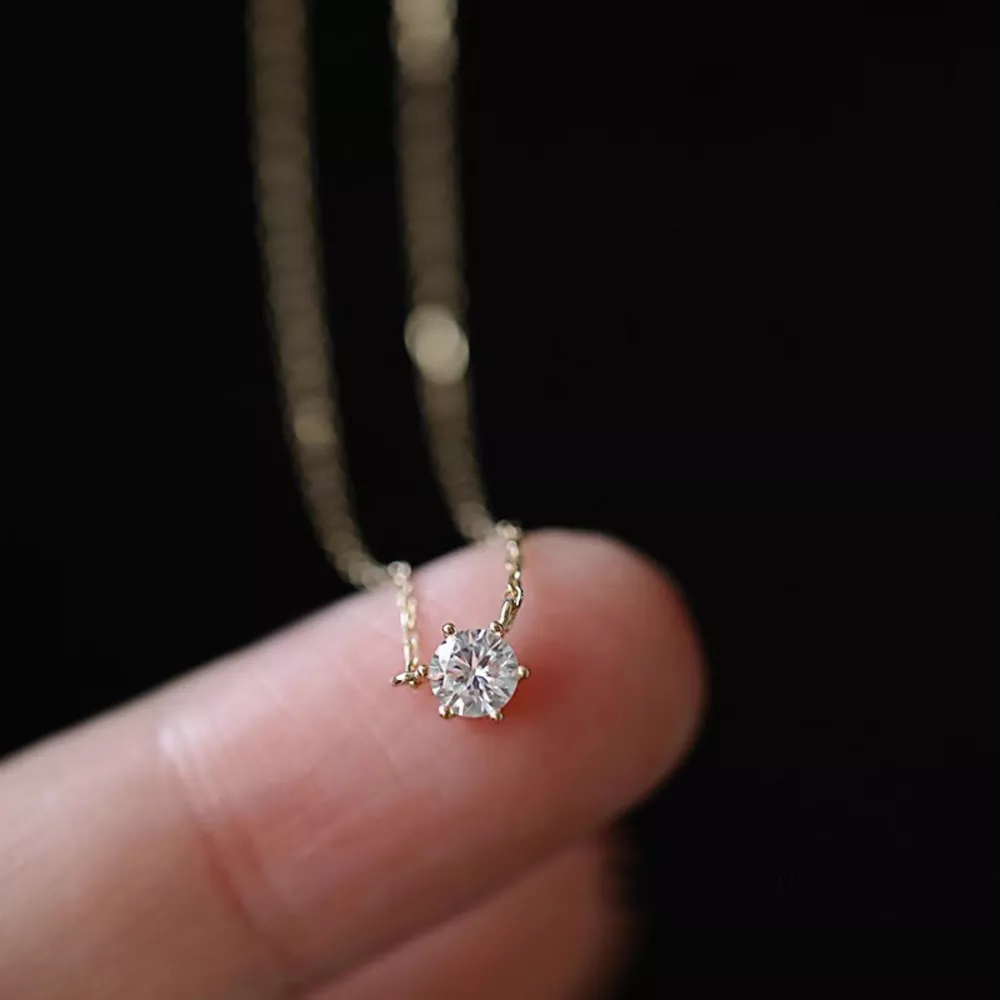 925 Sterling Silver Zircon Necklace, image 2