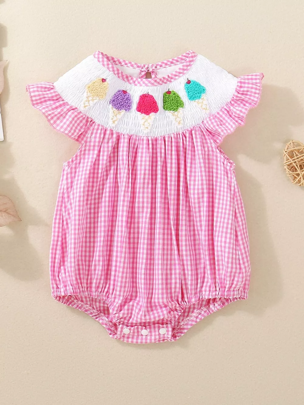 Children's Ice Cream Gingham One-Piece