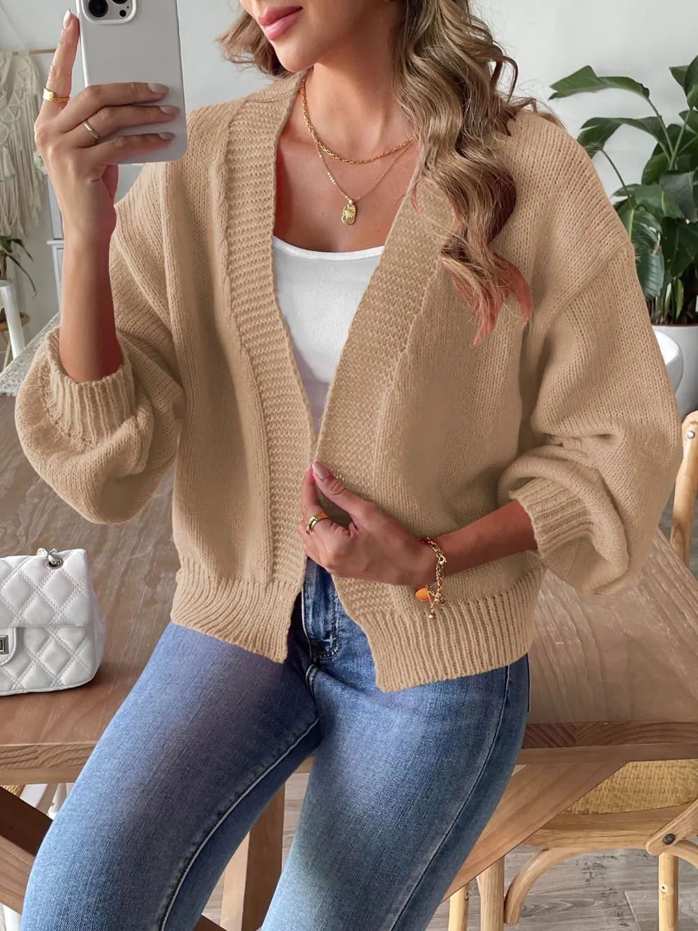 Open Front Long Sleeve Cardigan, image 12