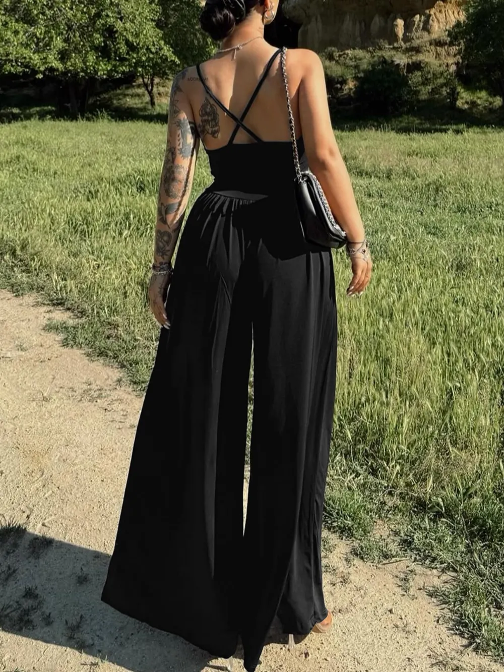 Spaghetti Strap Scoop Neck Jumpsuit, image 2
