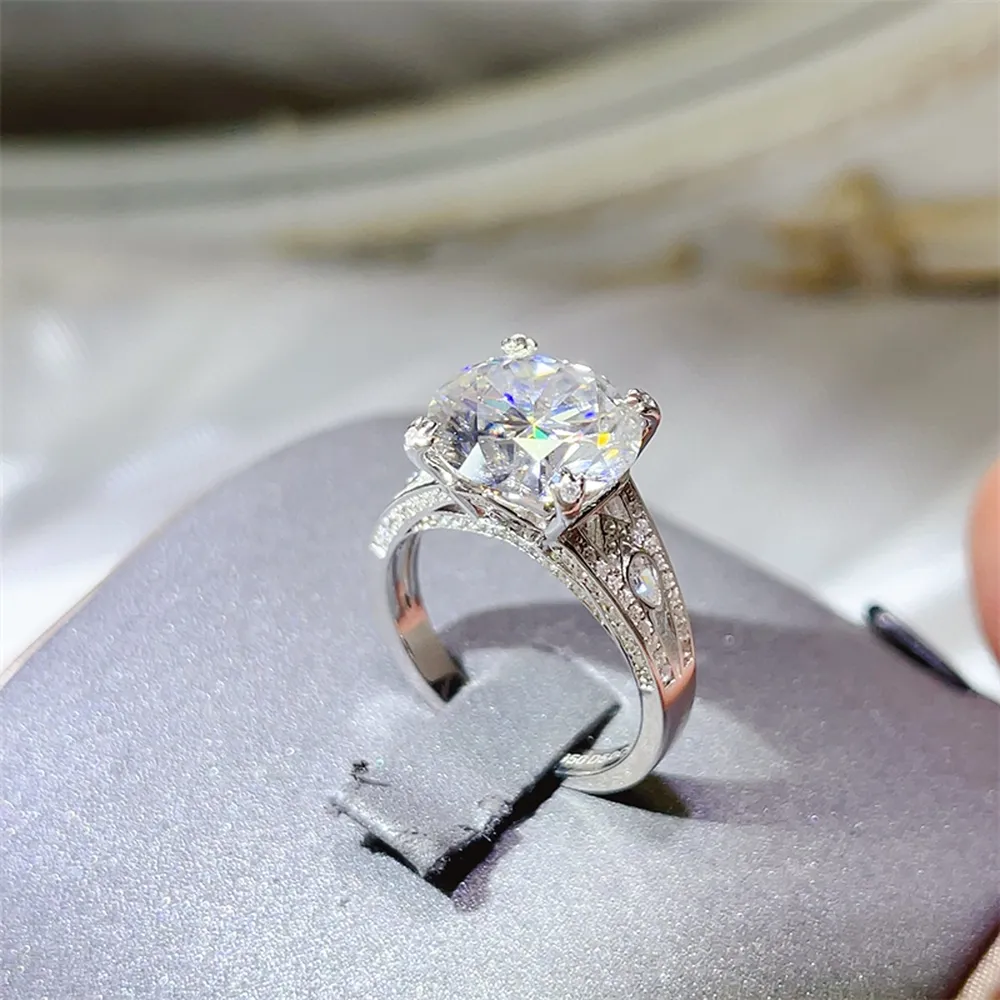 5 Carat Moissanite 925 Sterling Silver Ring