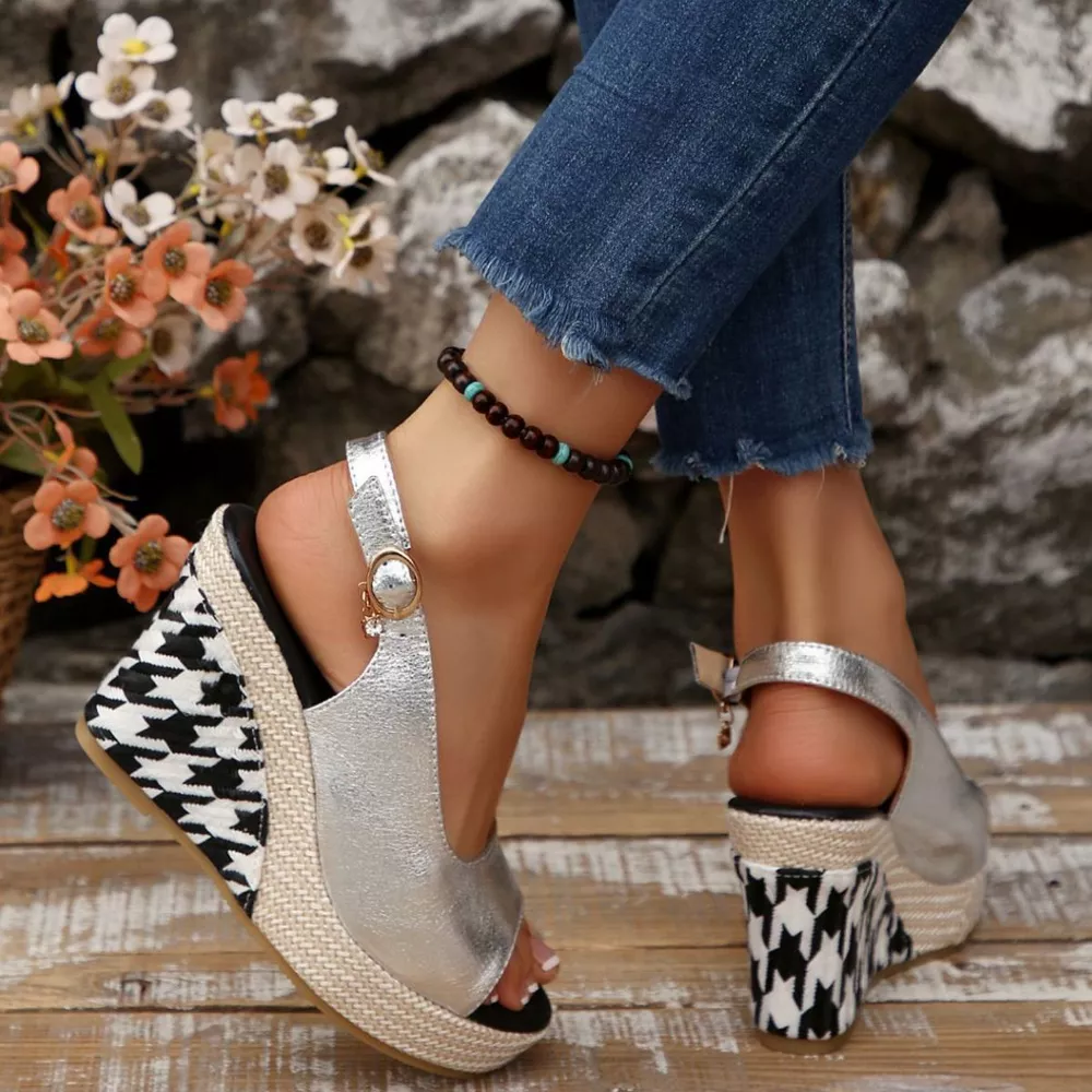 Open Toe Wedge Sandals, image 8