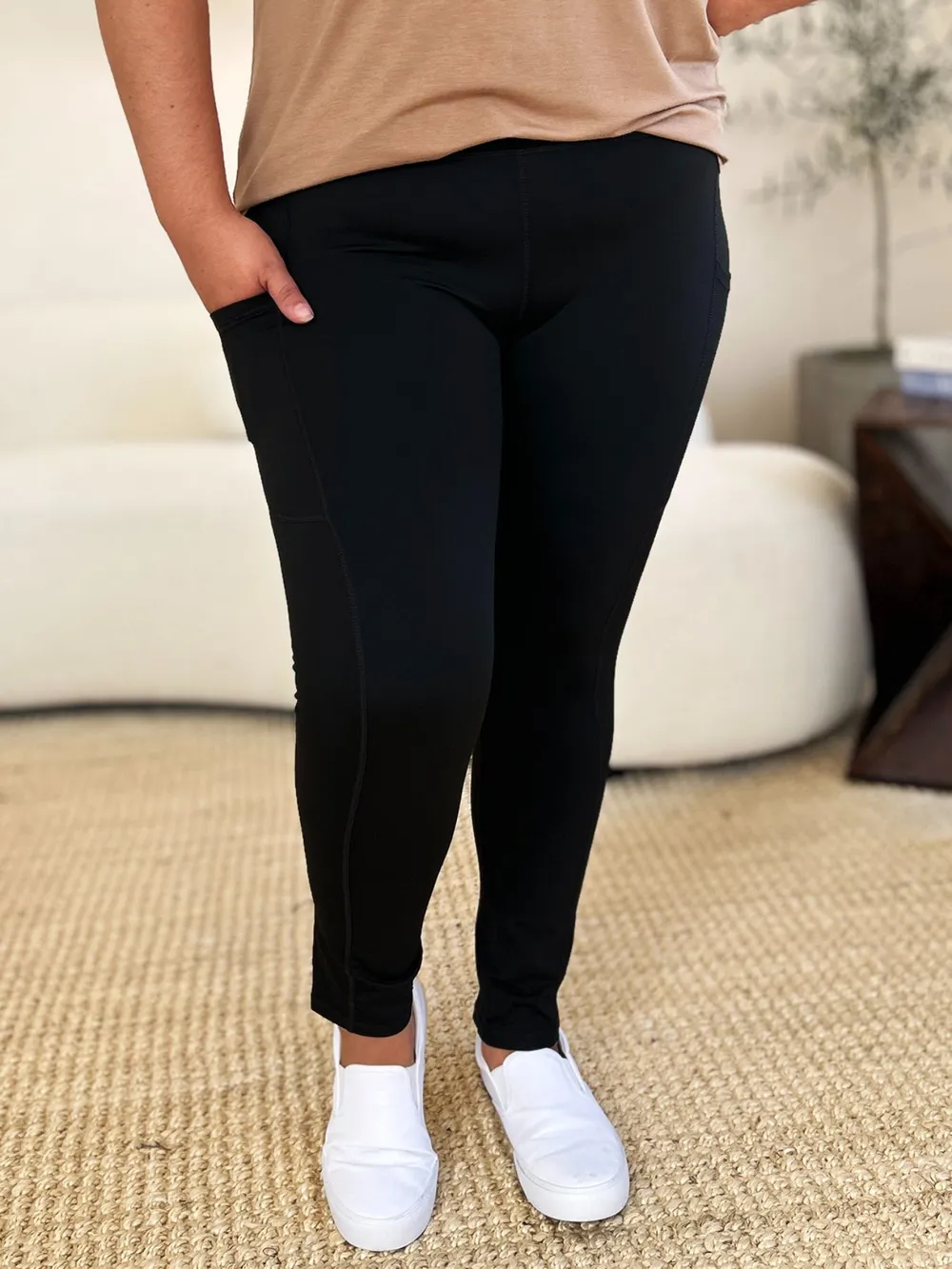 Wide Waistband Sports Leggings, image 4