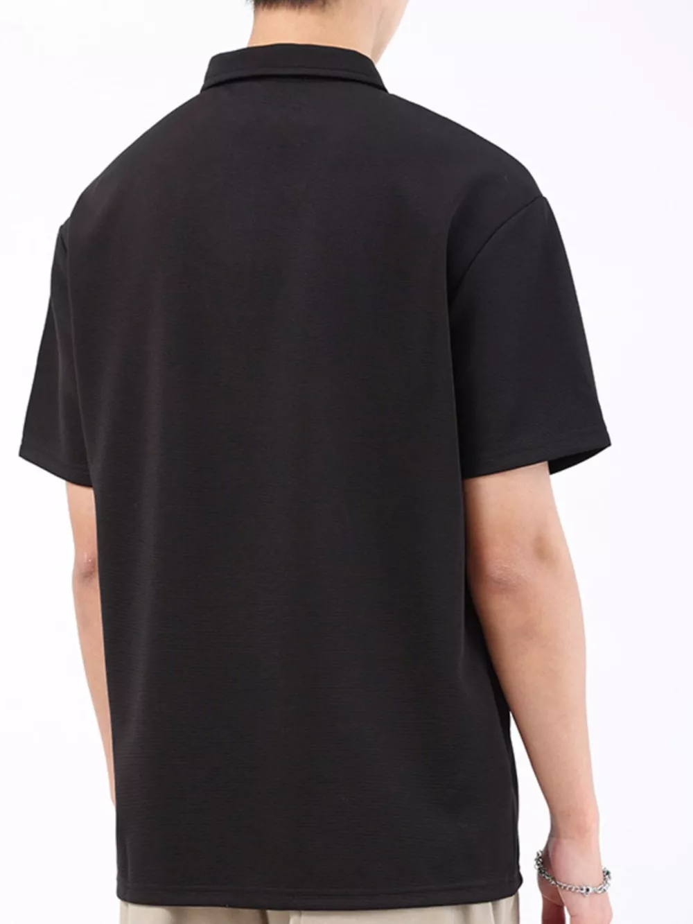 Men's Plus Size Textured Breathable Performance Polo, image 8