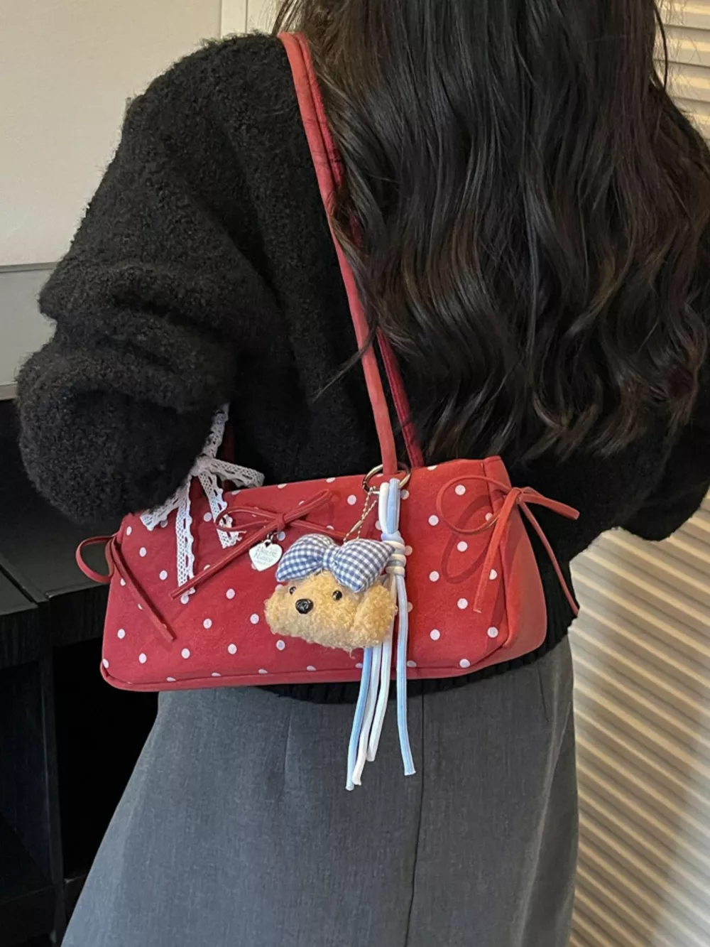 Polka Dot Shoulder Bag, image 5