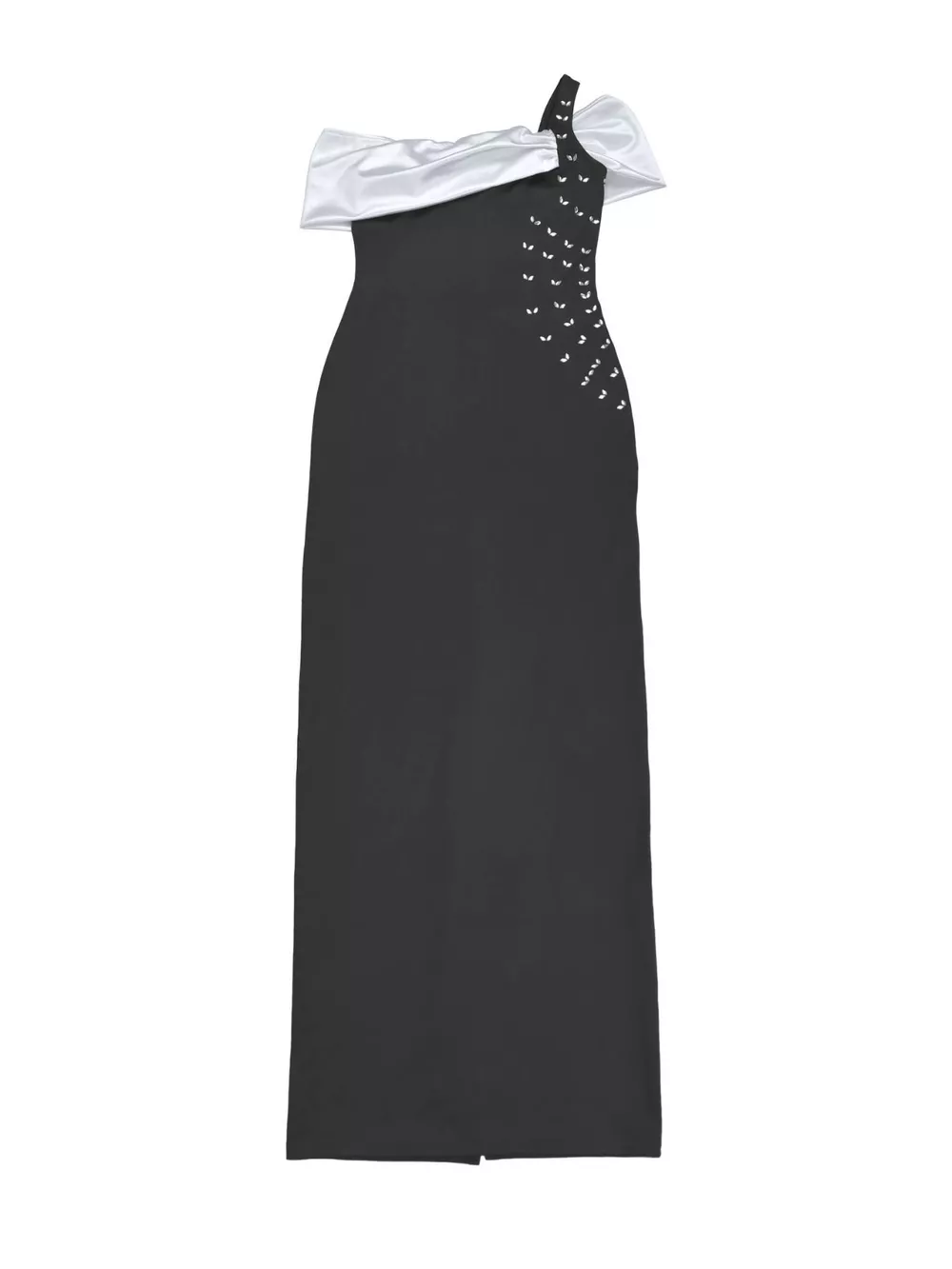 Off Shoulder Two-Tone Maxi Dress, image 7