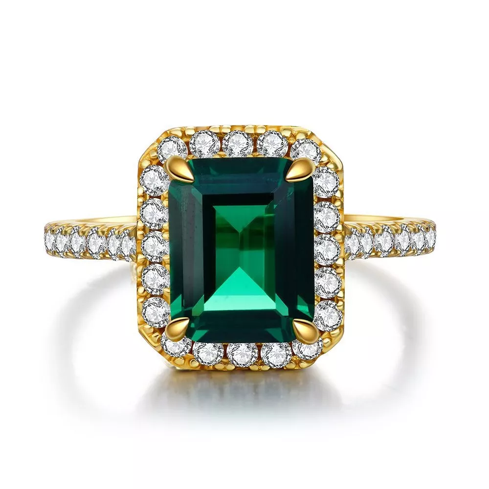 925 Sterling Silver Zircon Geometric Ring, image 8